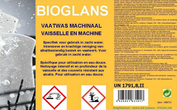 bioglans vaatwas machinaal