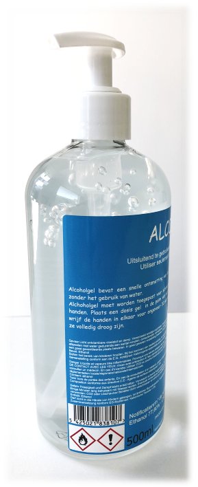 alcoholgel pomp 500ml
