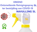 ontsmettende reinigingsspray covid 19 corona 5l