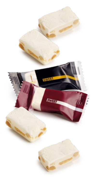 soft nougat verpakt