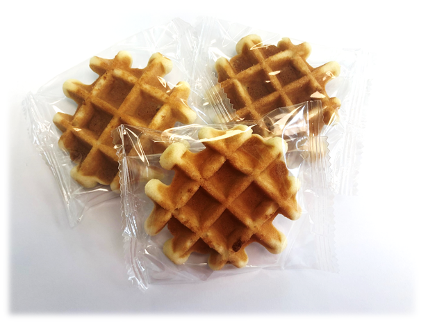 vanille wafeltjes verpakt individueel alaerts