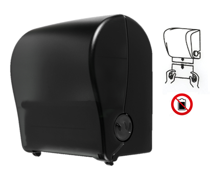 handdoekrol dispener autocut zwart