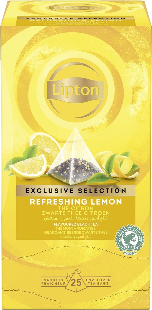 Lipton exclusive selection refreshing lemon 25pcs
