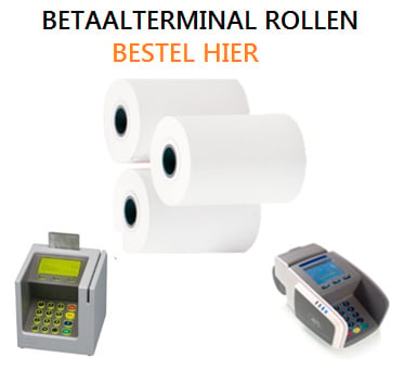 Betaalterminal papier rollen 57x47x12 50st. (voor visa bancontact)