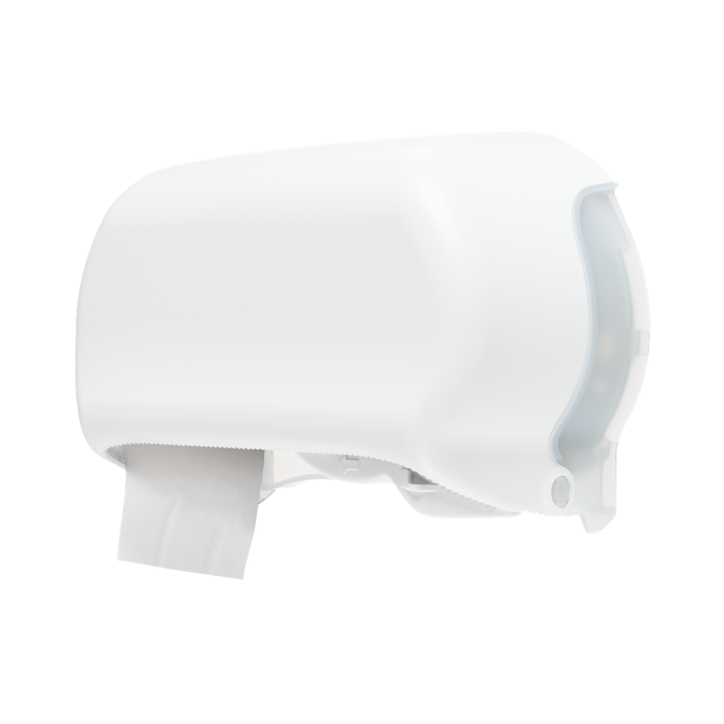 Wc rolhouder dispenser (traditioneel wc papier) - Wit