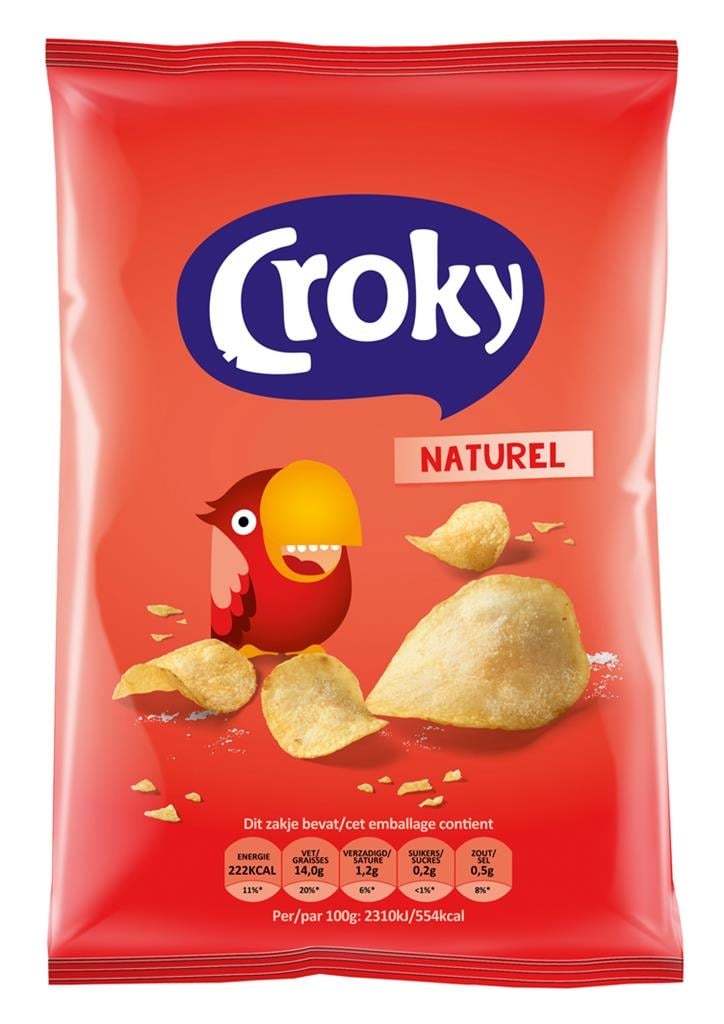 Croky Chips Zout 40g x 20st.