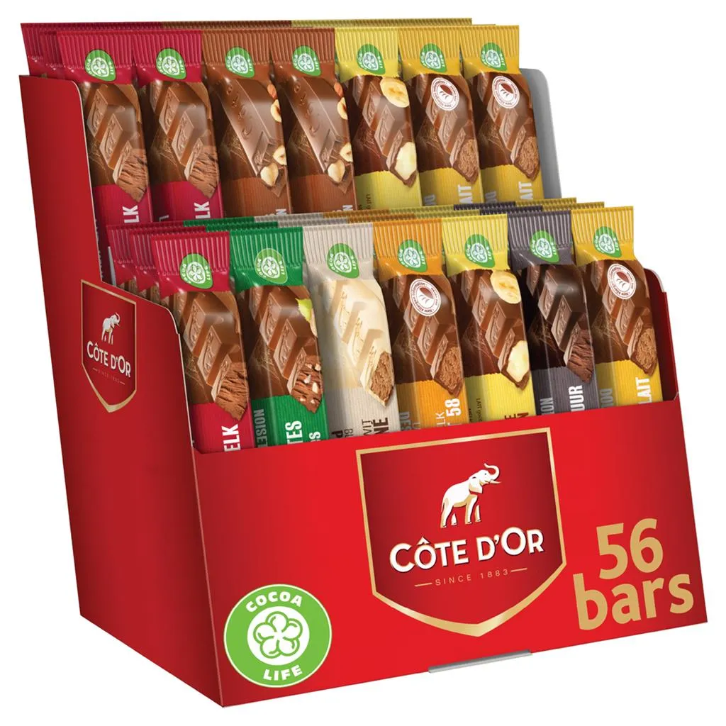 Côte d'Or bâtons assortiment 56pcs