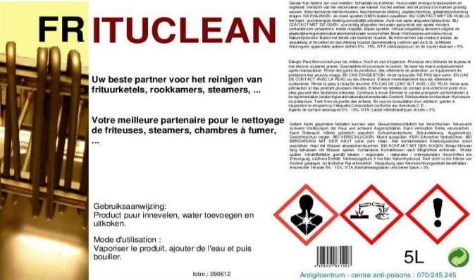 Friteuse Frituurketel reiniger Frituclean 5L