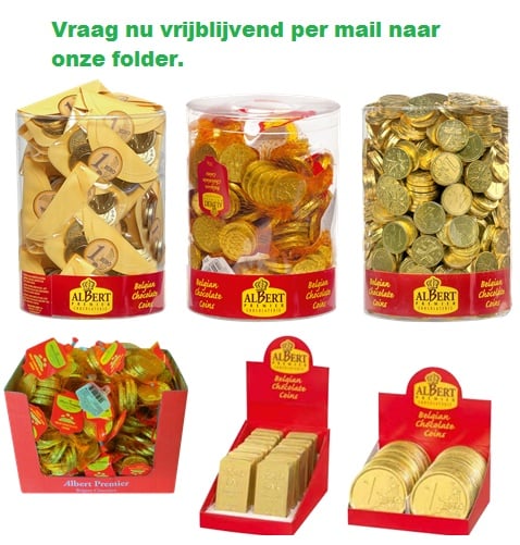 Pièces de monnaie en chocolat