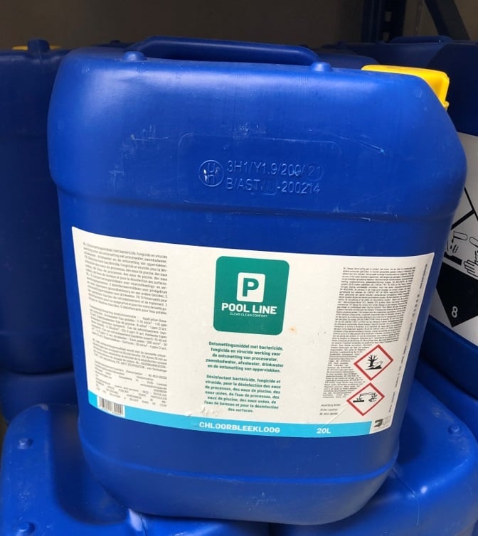 Chloorbleekloog 20L Poolline BE-REG-00358 (leeggoed bidon)