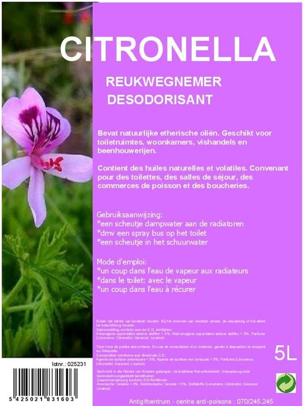 Désodorisant Citronella 5L