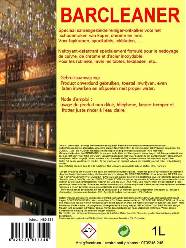 Barcleaner 1L