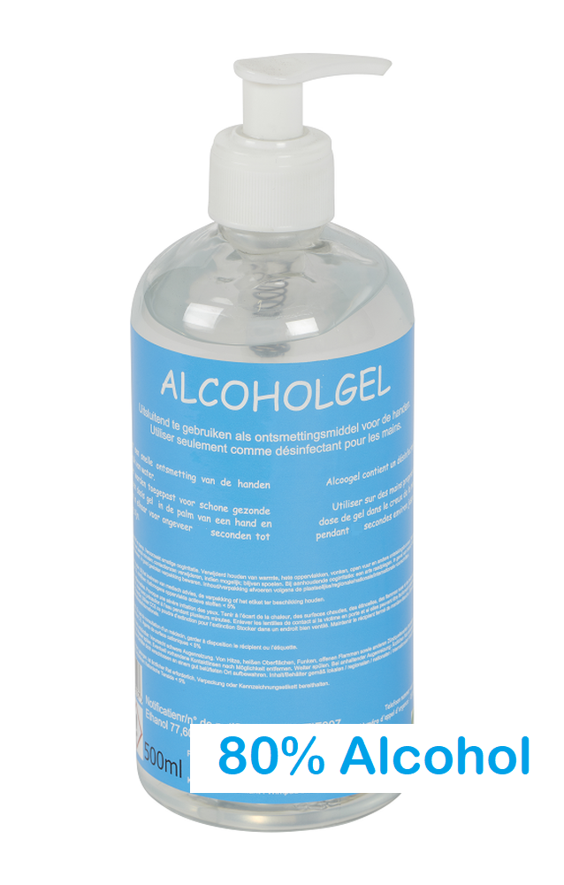 Alcoholgel pomp 500ml