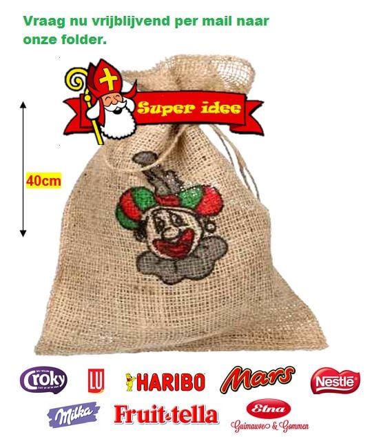 Jute zak sinterklaas