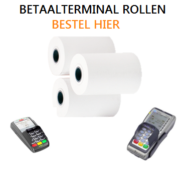 Betaalterminal papier rollen 57x40x12 50st. (voor visa bancontact)