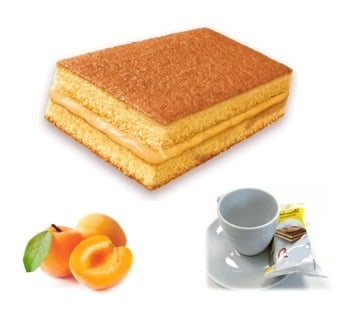 Petits gâteaux crème d'abricot 150pcs x 28g