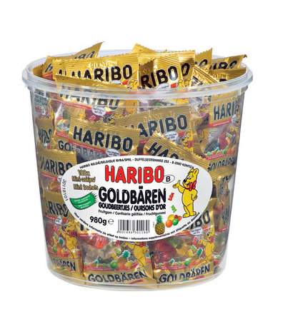 Haribo goudberen 10g x 100st mini