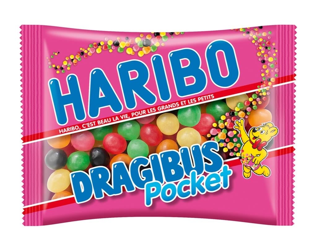 Haribo dragibus pocket 80g x 18st.