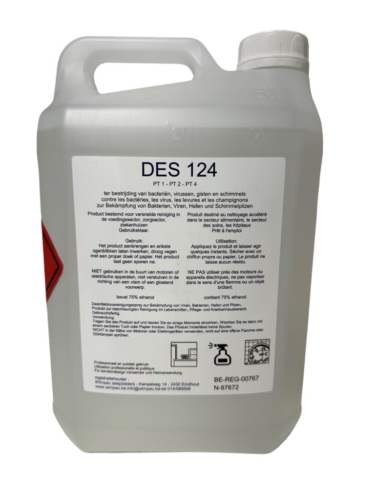 Ontsmetter DES 124 - BUS 5L (zonder spray)