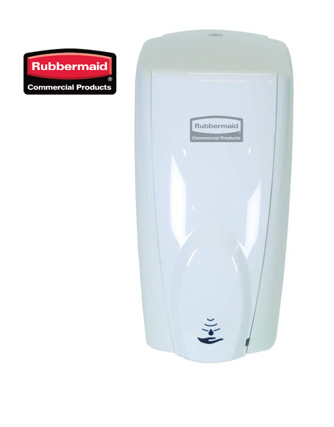 Q distributeur automatique de savon pour les mains et/ou gel d'alcool 1L - Noir (Rubbermaid)