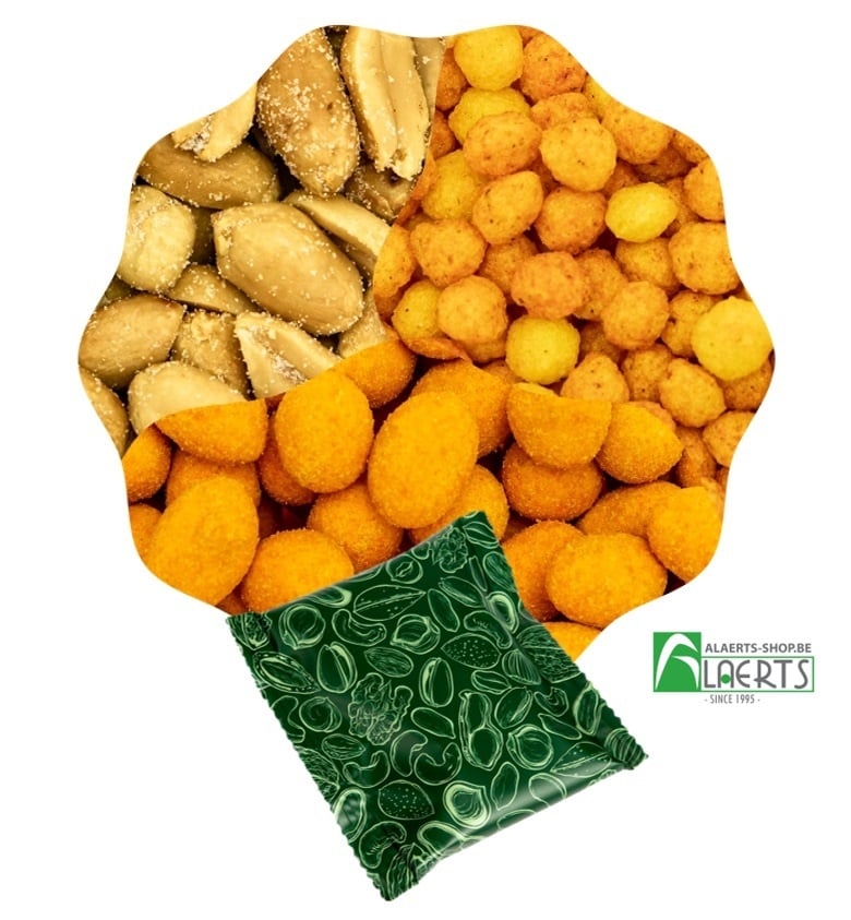 Kleine zakjes borrelsnacks Assorti 180st.