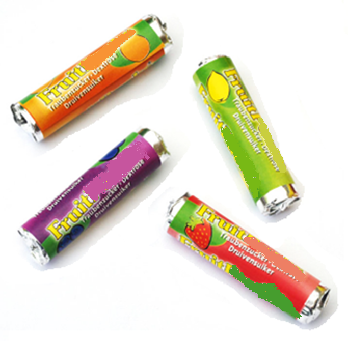 Rouleaux de fruits dextrose Large 2500pcs - DEX