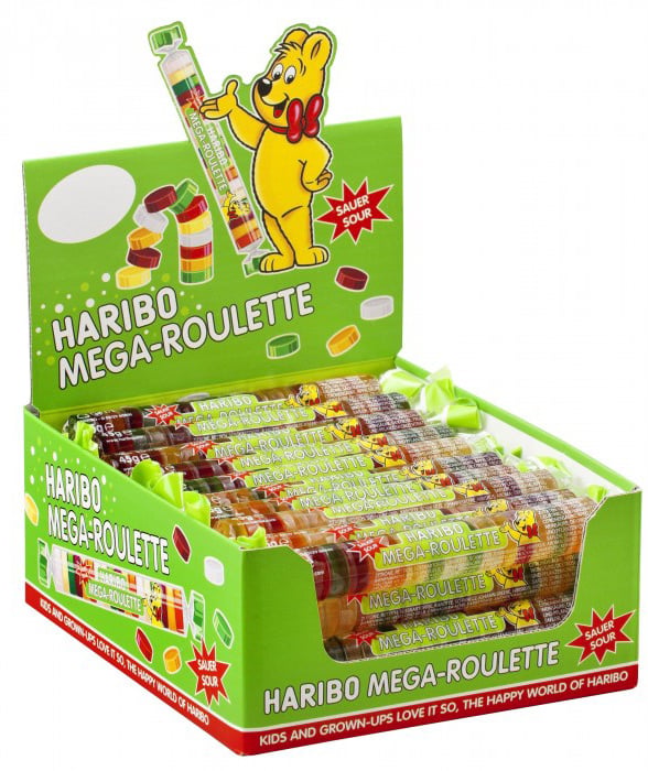 Haribo mega-roulette FIZZ SAUER SOUR 45g 40st.
