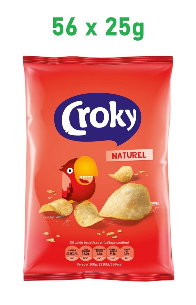 Croky Zout 25g x 56st. (carnaval)