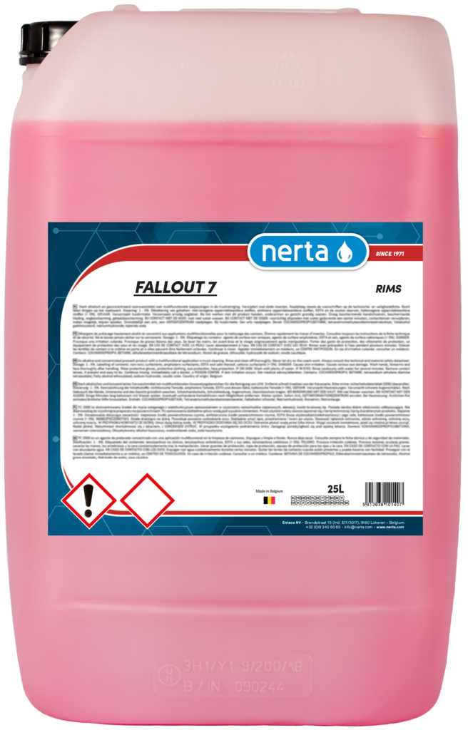 Nerta Fallout 7 - 25L (zuurvrije velgenreiniger)