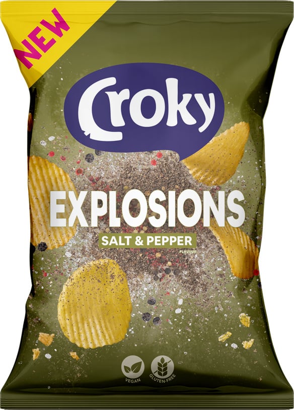 Croky Chips Salt & Pepper 40g x 20pcs