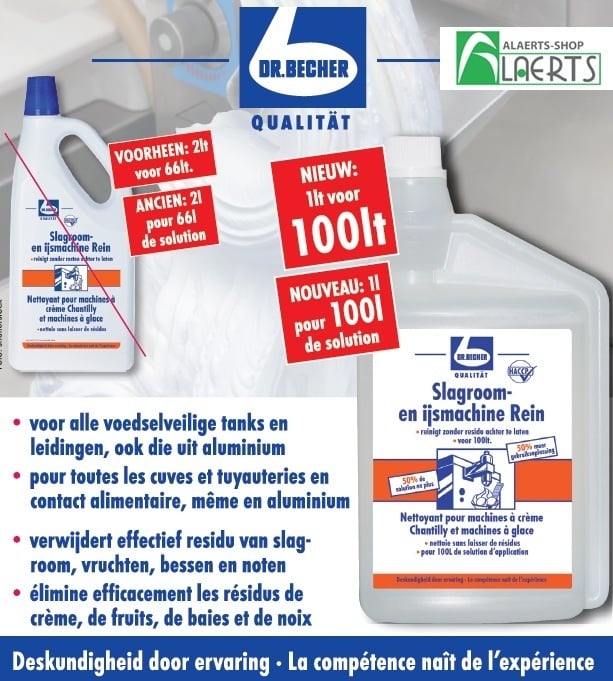 Dr. Becher Slagroom- en Ijsmachine Rein 1L