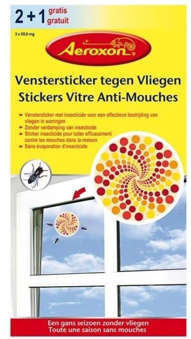 Stickers Vitre Anti-Mouches 3 pcs - Aeroxon
