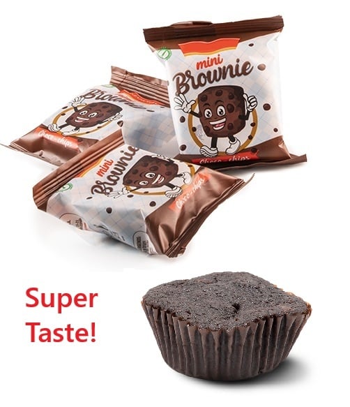 Mini brownies delicious - 96st. x 25g