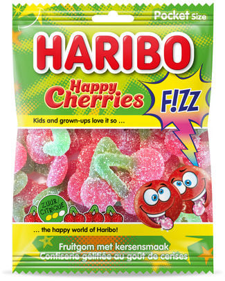 Haribo happy cherries fizz 70g x 28pcs