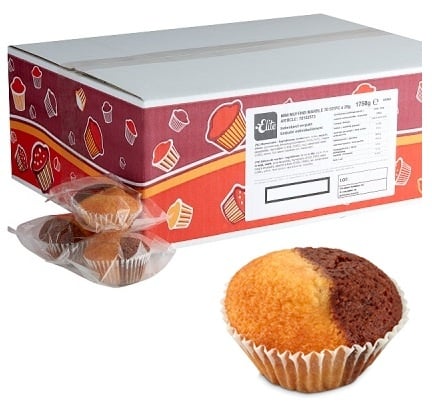Mini Muffin Marble ± 70 pcs