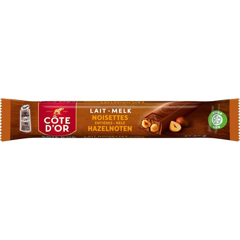 Côte d'Or melk repen Hele hazelnoten 32st.