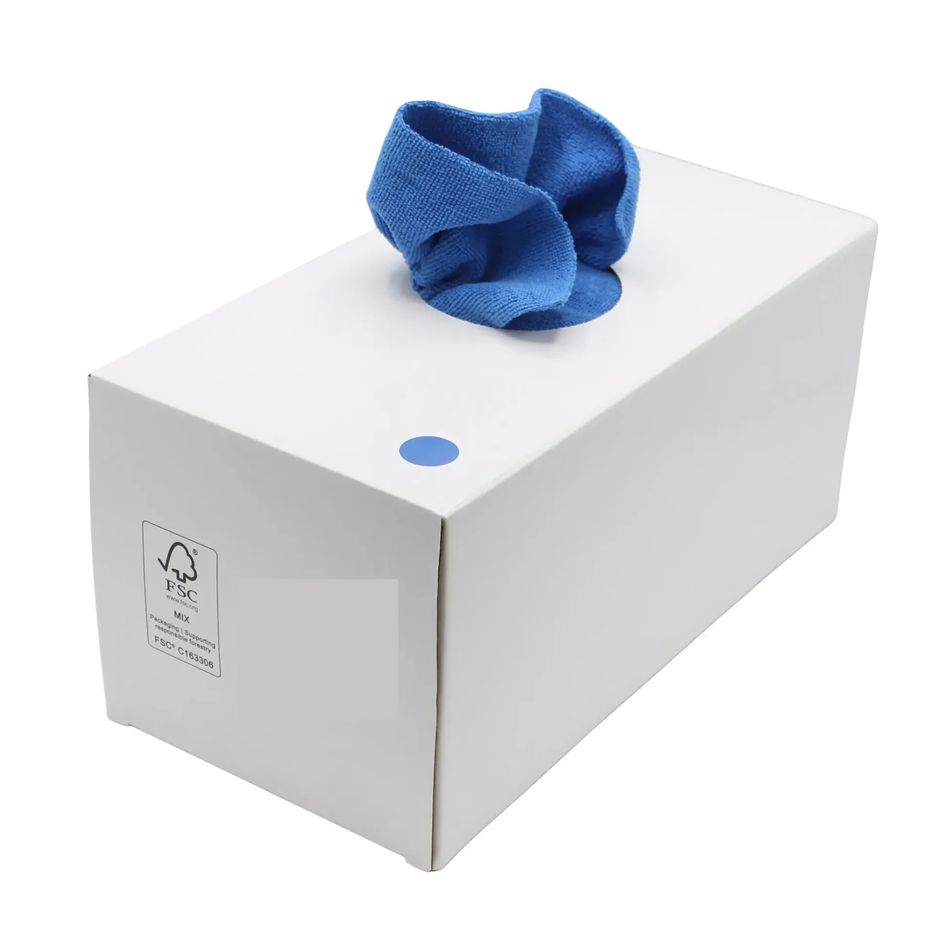 Microvezeldoeken blauw dispenserdoos 50 STUKS (38x38cm, voor schoonmaak)