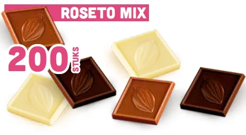 Roseto Choc Mix 200st. (ind. verpakt)